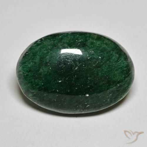 20,2 x 14,2mm ovaler grüner Aventurin aus Brasilien, Gewicht 14,88 ct, 1 Stück Aventurin - Farbe: Cooles Waldgrün, natürlicher Edelstein in Translucent Reinheit, Mohs-Härte von 7 Geeignet für den täglichen Gebrauch im Schmuck, Photo A