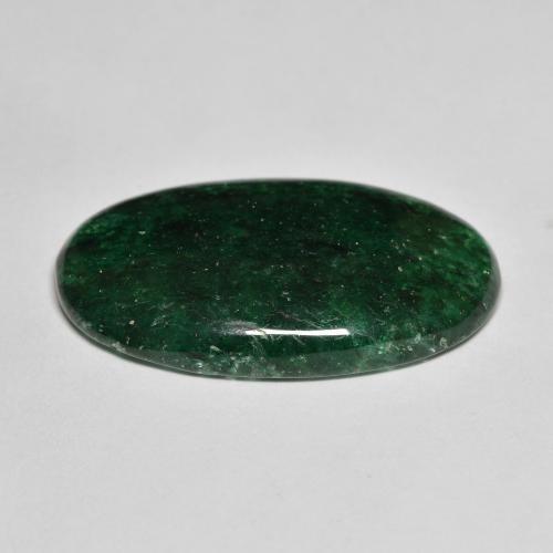 Aventurine Gemstone in 26 x 14.6 mm Size for Sale, Aventurine Stone in Cool Forest Green Color