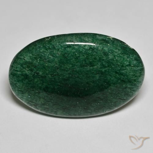 23.62ct Natural Forest Green Aventurine, Oval, Translucent