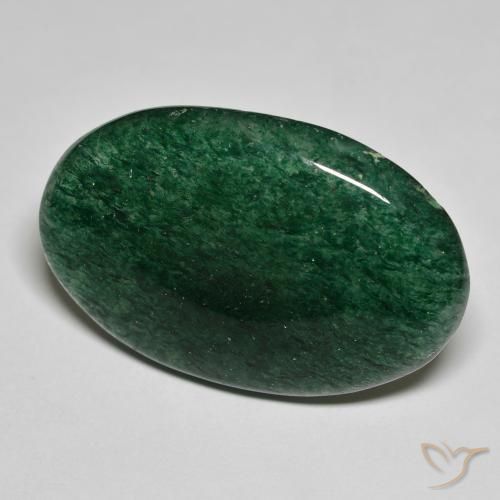 23.62 ct Green Aventurine Stone, Natural Aventurine in Oval Cabochon Shape for Sale
