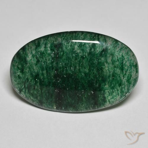 Aventurina verde de 14,08 quilates, talla ovalada de 25,8 x 16,9 mm, procedente de Brasil, Photo A