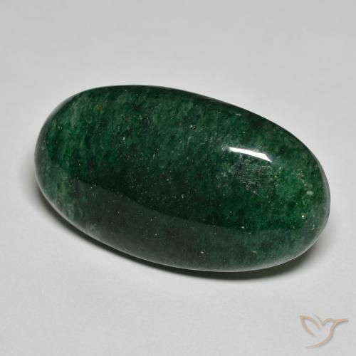 20.96 ct Green Aventurine Stone, Natural Aventurine in Oval Cabochon Shape for Sale