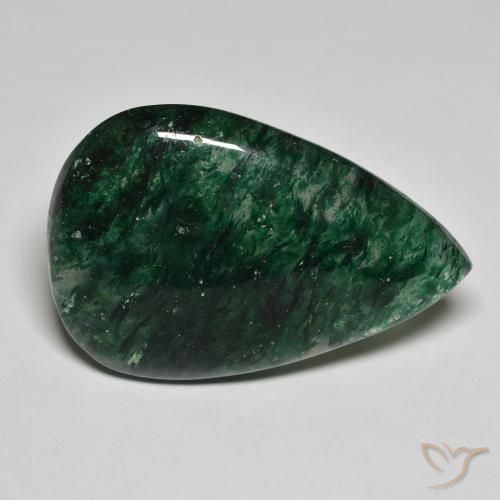 21.15 ct Green Aventurine Stone, Natural Aventurine in Pear Cabochon Shape for Sale