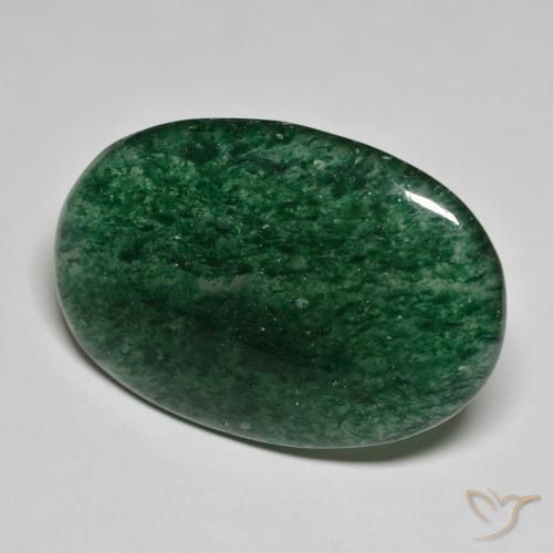 23.62 ct Green Aventurine Stone, Natural Aventurine in Oval Cabochon Shape for Sale
