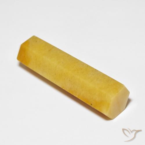 42.53 ct Yellow Aventurine Stone, Natural Aventurine in Pencil Cut Shape for Sale