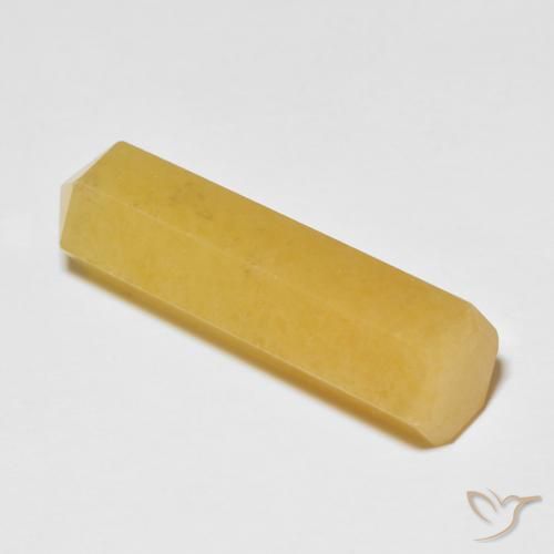 20.60 ct Yellow Aventurine Stone, Natural Aventurine in Pencil Cut Shape for Sale