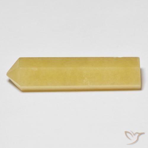 Aventurine Gemstone in 34.1 x 8.9 mm Size for Sale, Aventurine Stone in Light Yellow Color