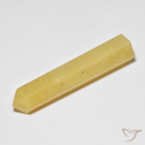 27.04 ct Yellow Aventurine, 40.6 x 9.5 mm Pencil Cut From Brazil, Photo A