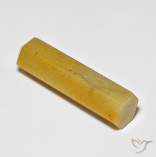33.23 ct Yellow Aventurine Stone, Natural Aventurine in Pencil Cut Shape for Sale