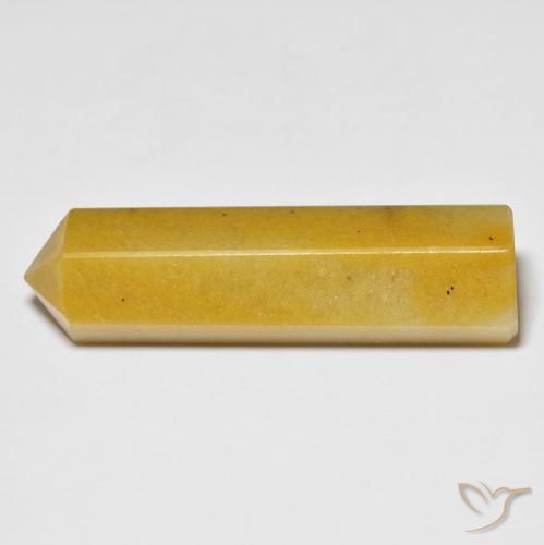 Aventurine Gemstone in 37 x 11.6 mm Size for Sale, Aventurine Stone in Honey Yellow Color