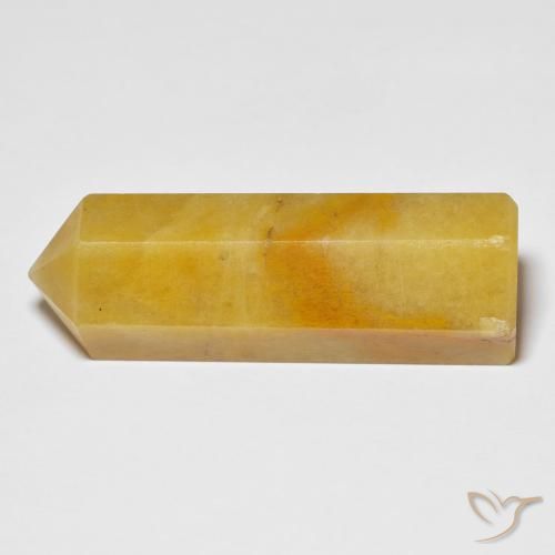 Aventurine Gemstone in 36.5 x 12.9 mm Size for Sale, Aventurine Stone in Deep Yellow Color