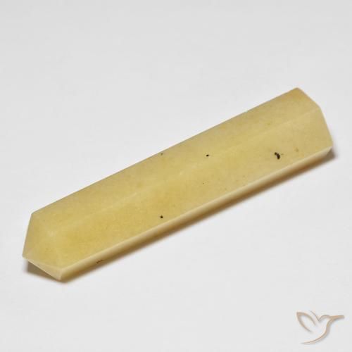 40.12 ct Yellow Aventurine, 45 x 10.7 mm Pencil Cut From Brazil, Photo A