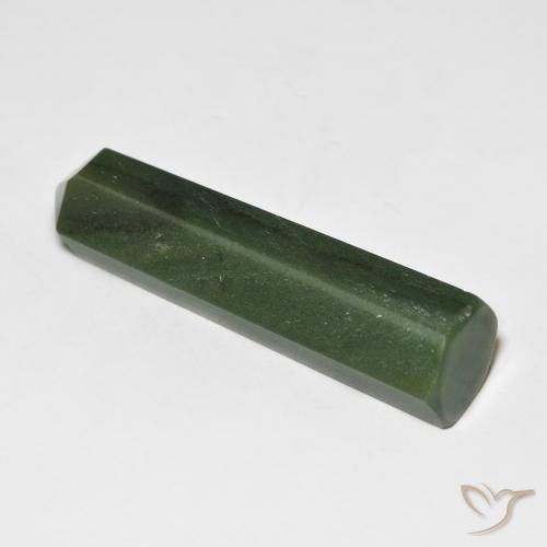 30.24 ct Green Aventurine Stone, Natural Aventurine in Pencil Cut Shape for Sale