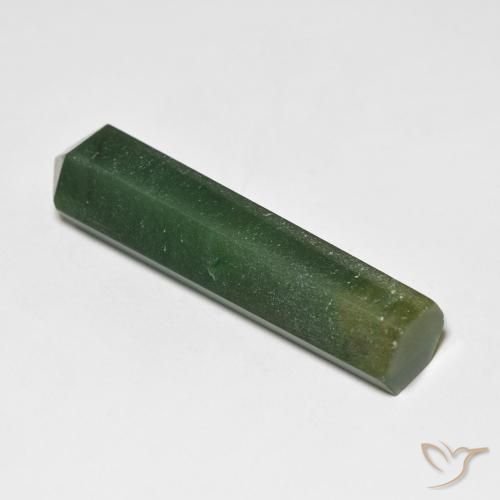 26.19 ct Green Aventurine Stone, Natural Aventurine in Pencil Cut Shape for Sale