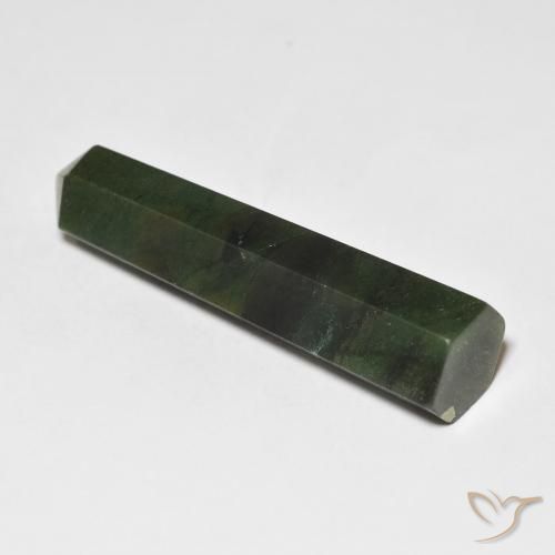 26.37 ct Green Aventurine Stone, Natural Aventurine in Pencil Cut Shape for Sale