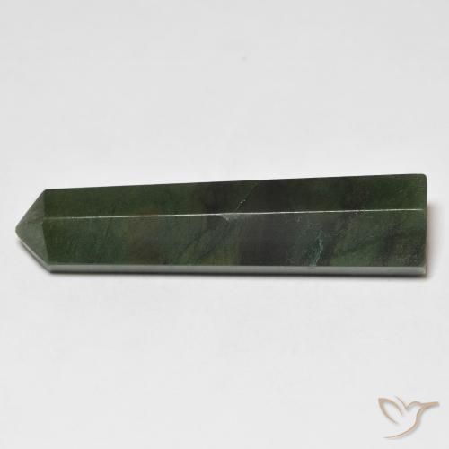 Aventurine Gemstone in 40.8 x 10 mm Size for Sale, Aventurine Stone in Forest Green Color