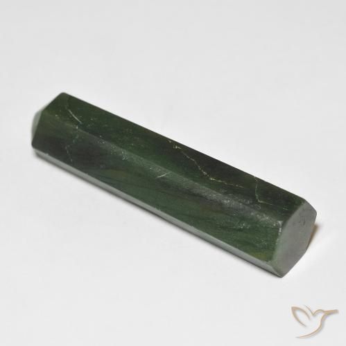 34.31 ct Green Aventurine Stone, Natural Aventurine in Pencil Cut Shape for Sale