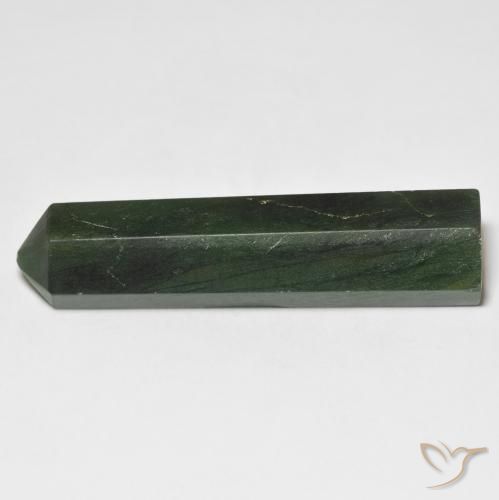 Aventurine Gemstone in 40.5 x 10.5 mm Size for Sale, Aventurine Stone in Earthy Green Color