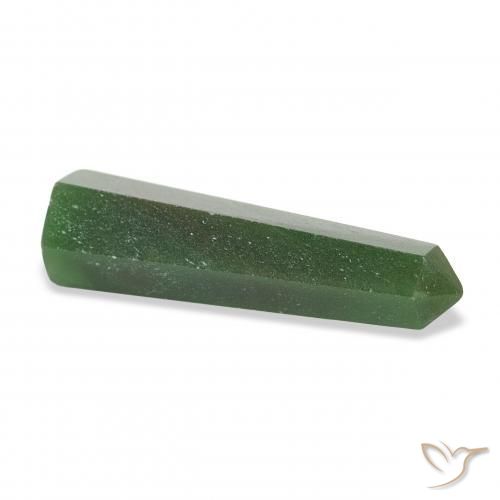 Aventurine Gemstone in 36.6 x 10.6 mm Size for Sale, Aventurine Stone in Deep Green Color