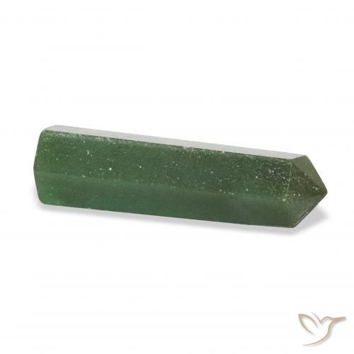 Aventurine Gemstone in 34.2 x 9.8 mm Size for Sale, Aventurine Stone in Deep Green Color