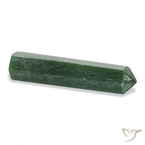 Aventurine Gemstone in 40.2 x 9.3 mm Size for Sale, Aventurine Stone in Medium Green Color