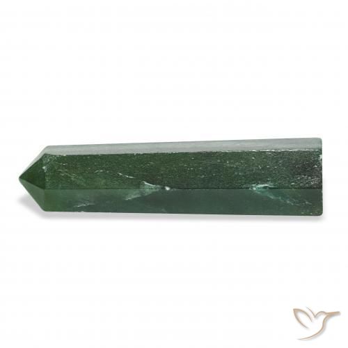 24.83 ct Green Aventurine Stone, Natural Aventurine in Pencil Cut Shape for Sale