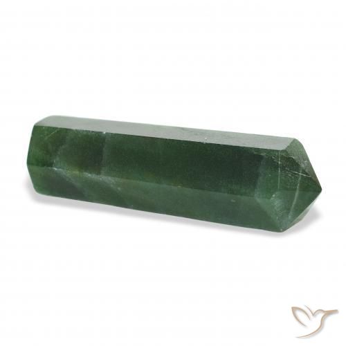 Aventurine Gemstone in 36.2 x 11.5 mm Size for Sale, Aventurine Stone in Medium Green Color