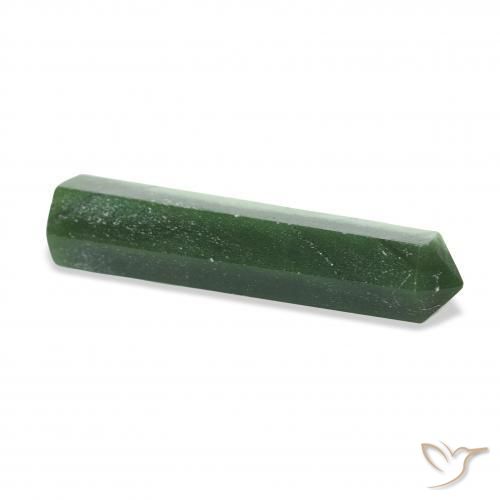Aventurine Gemstone in 44.5 x 10.1 mm Size for Sale, Aventurine Stone in Medium Green Color