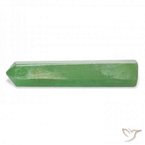 27.77 ct Green Aventurine Stone, Natural Aventurine in Pencil Cut Shape for Sale