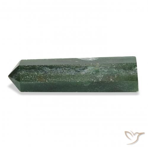 36.88 ct Green Aventurine Stone, Natural Aventurine in Pencil Cut Shape for Sale