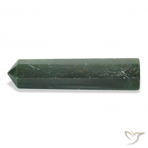 31.30 ct Green Aventurine Stone, Natural Aventurine in Pencil Cut Shape for Sale