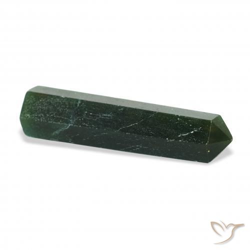 Aventurine Gemstone in 40.7 x 10.2 mm Size for Sale, Aventurine Stone in Forest Green Color