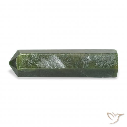 24.23 ct Green Aventurine Stone, Natural Aventurine in Pencil Cut Shape for Sale