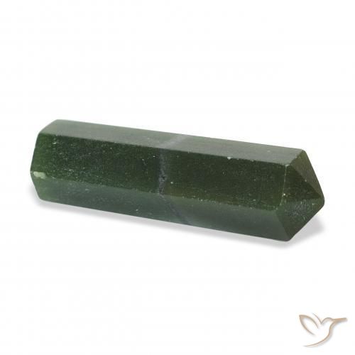 Aventurine Gemstone in 33.8 x 10.3 mm Size for Sale, Aventurine Stone in Forest Green Color