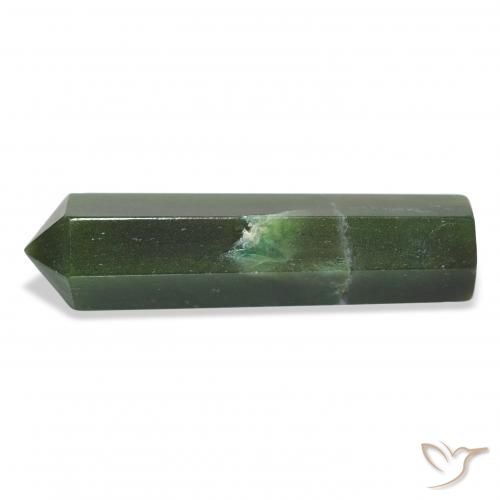 36.26 ct Green Aventurine Stone, Natural Aventurine in Pencil Cut Shape for Sale
