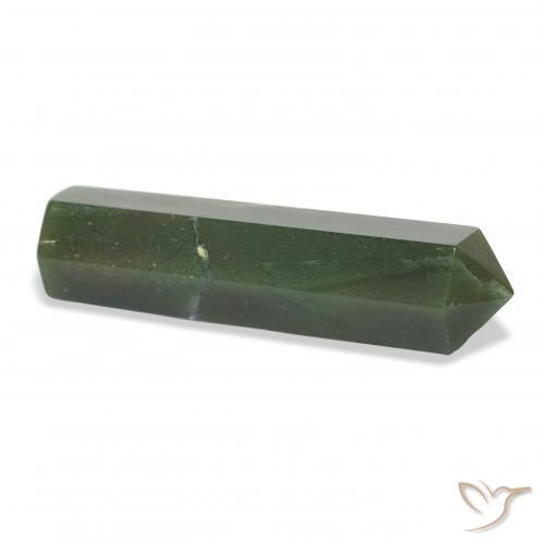 Aventurine Gemstone in 43 x 10.9 mm Size for Sale, Aventurine Stone in Forest Green Color