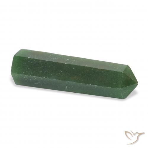 Aventurine Gemstone in 34.5 x 10.1 mm Size for Sale, Aventurine Stone in Forest Green Color