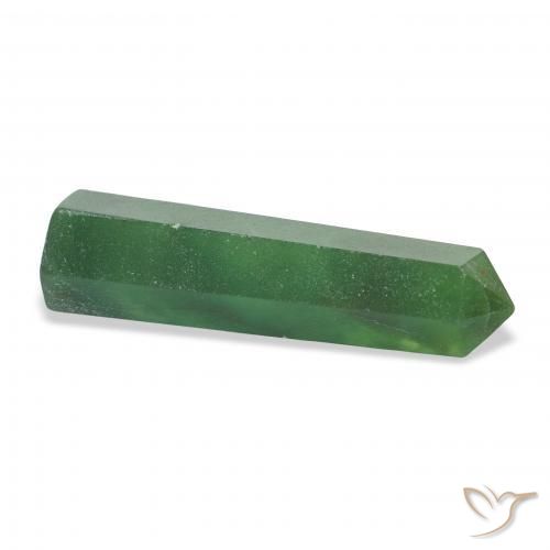 Aventurine Gemstone in 37.5 x 10.2 mm Size for Sale, Aventurine Stone in Medium Green Color