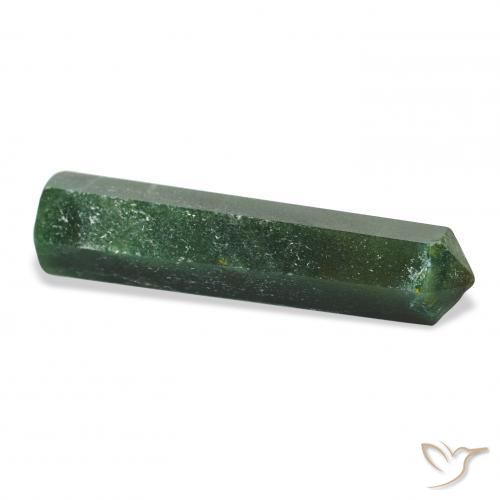 Aventurine Gemstone in 39.9 x 9.5 mm Size for Sale, Aventurine Stone in Forest Green Color