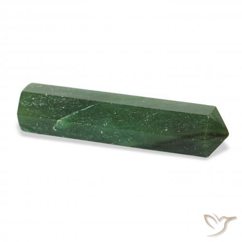 Aventurine Gemstone in 28.8 x 9.6 mm Size for Sale, Aventurine Stone in Dark Green Color