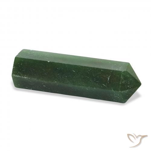 Aventurine Gemstone in 36.4 x 11.6 mm Size for Sale, Aventurine Stone in Forest Green Color