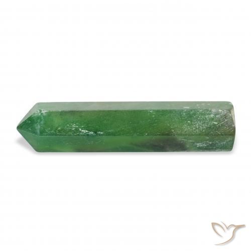 20.20 ct Green Aventurine Stone, Natural Aventurine in Pencil Cut Shape for Sale