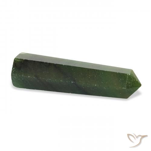 Aventurine Gemstone in 36.1 x 10.3 mm Size for Sale, Aventurine Stone in Forest Green Color