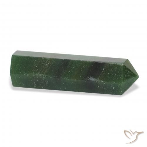 Aventurine Gemstone in 36.5 x 11 mm Size for Sale, Aventurine Stone in Earthy Green Color