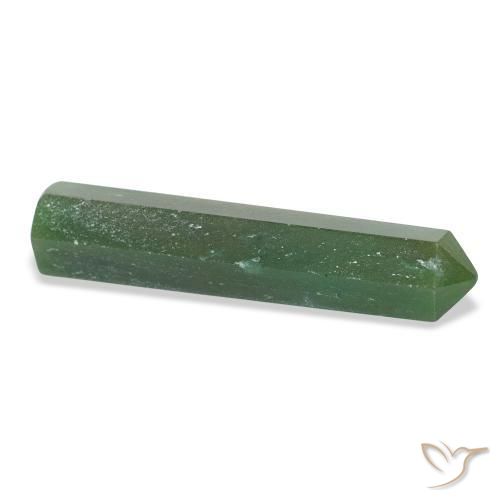 Aventurine Gemstone in 41.8 x 9.2 mm Size for Sale, Aventurine Stone in Dark Green Color