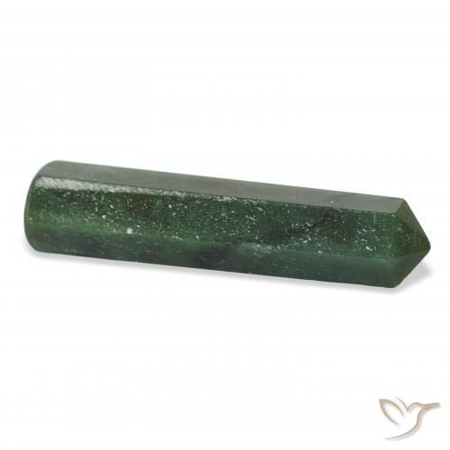 Aventurine Gemstone in 42.4 x 10 mm Size for Sale, Aventurine Stone in Forest Green Color