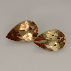 3.35 ct Brown Axinite Gemstone, Axinite Gem in Pear Facet Shape for Sale.