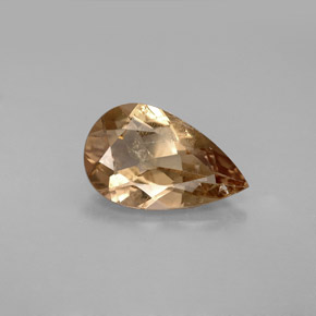 2.28 ct Brown Axinite Gemstone, Axinite Gem in Pear Facet Shape for Sale.