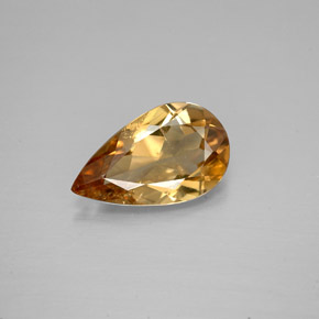 1.59 ct Brown Axinite Gemstone, Axinite Gem in Pear Facet Shape for Sale.