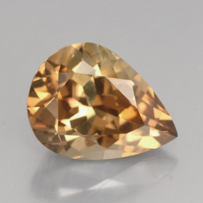 4.63 ct Brown Axinite Gemstone, Axinite Gem in Pear Facet Shape for Sale.